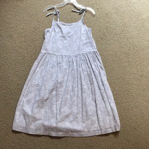 Grey and white flower patterned dress